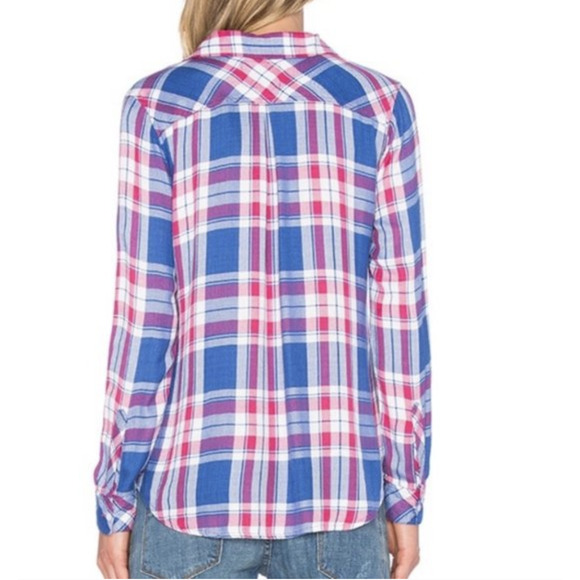 Rails Blue and Pink Plaid Button Down Shirt - Picture 2 of 9